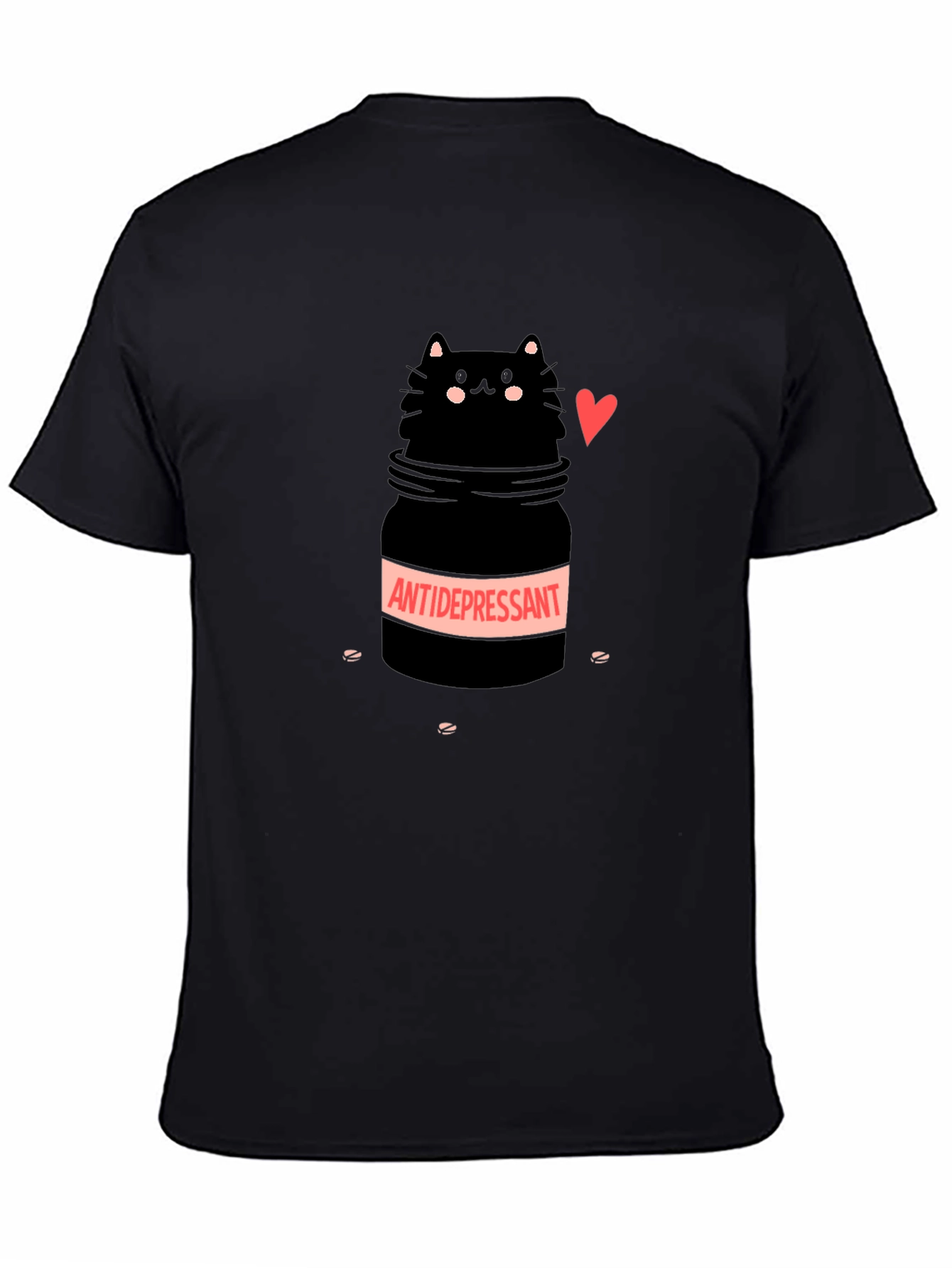 Antidepressant Cat T-Shirt Funny Graphic Tee