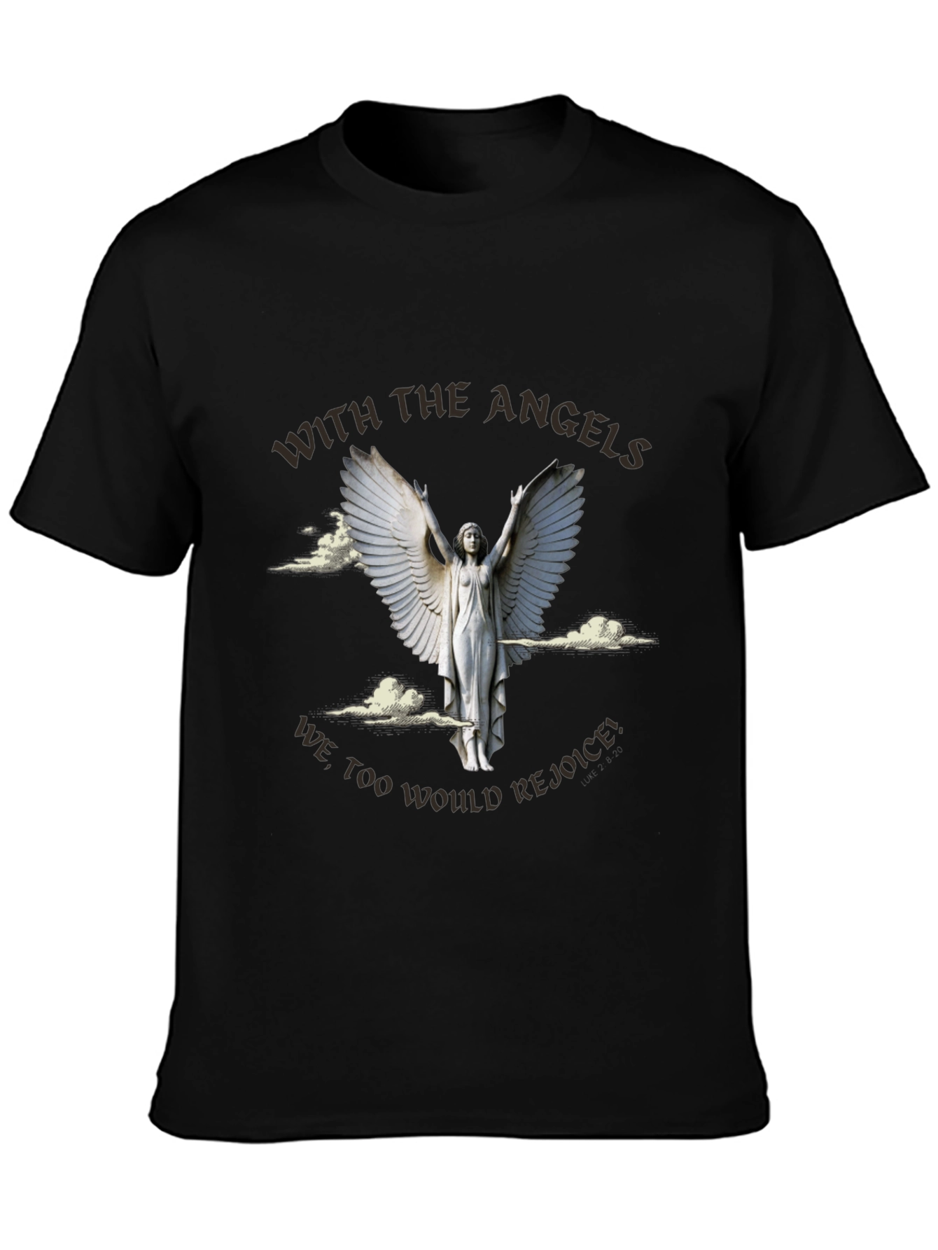 Angel Wings Graphic T-Shirt - With The Angels
