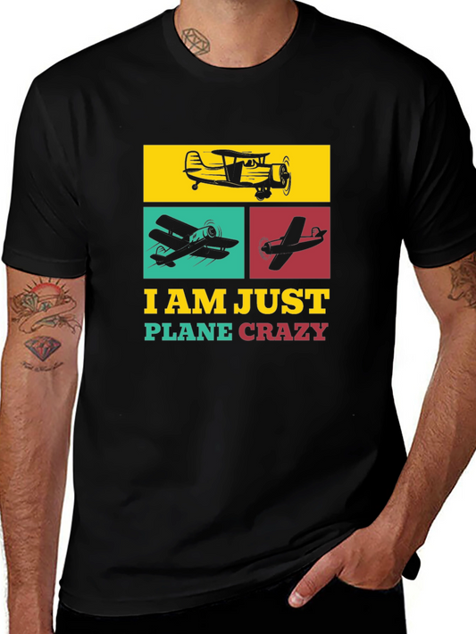 Airplane Enthusiast T-Shirt - Plane Crazy Design