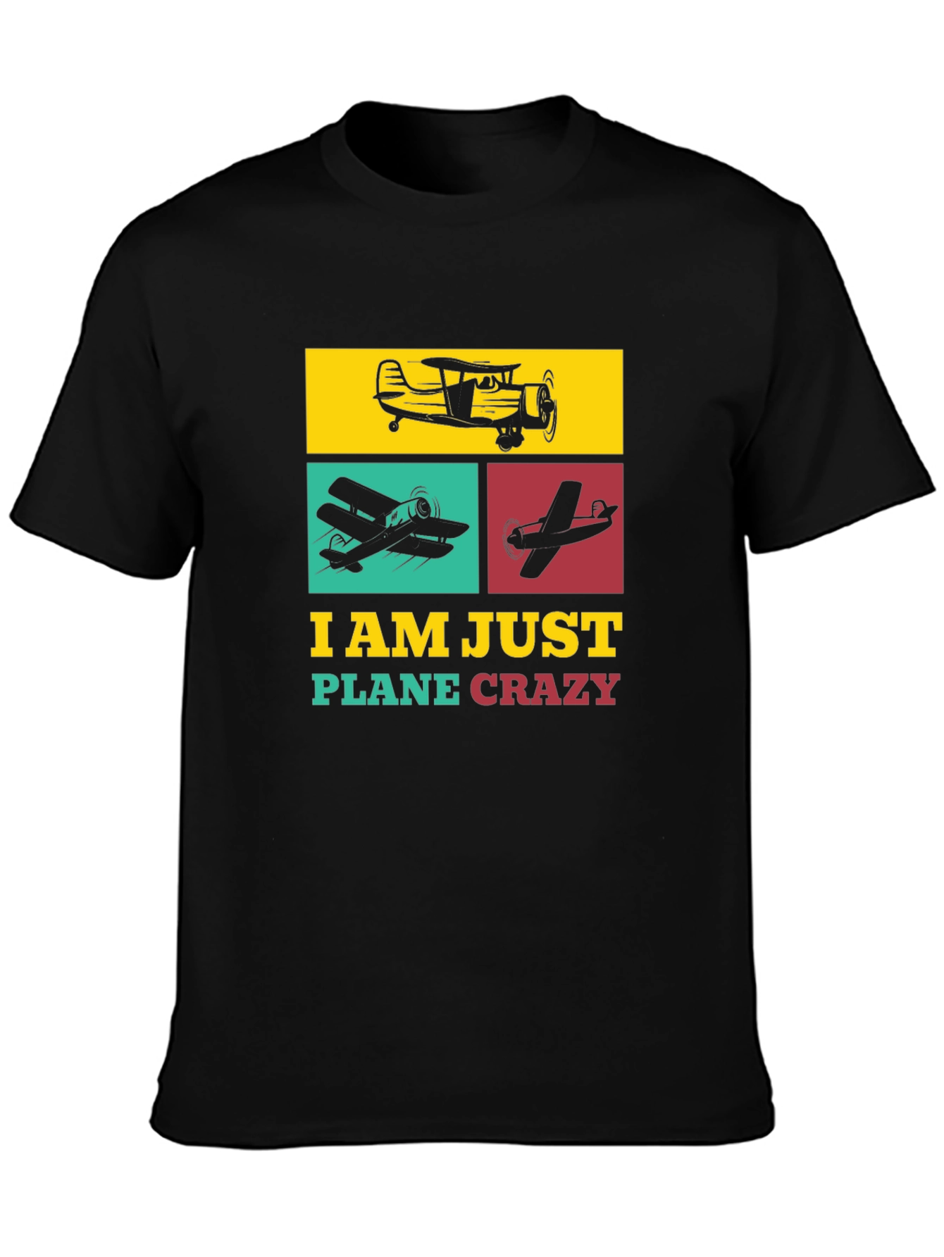 Airplane Enthusiast T-Shirt - Plane Crazy Design