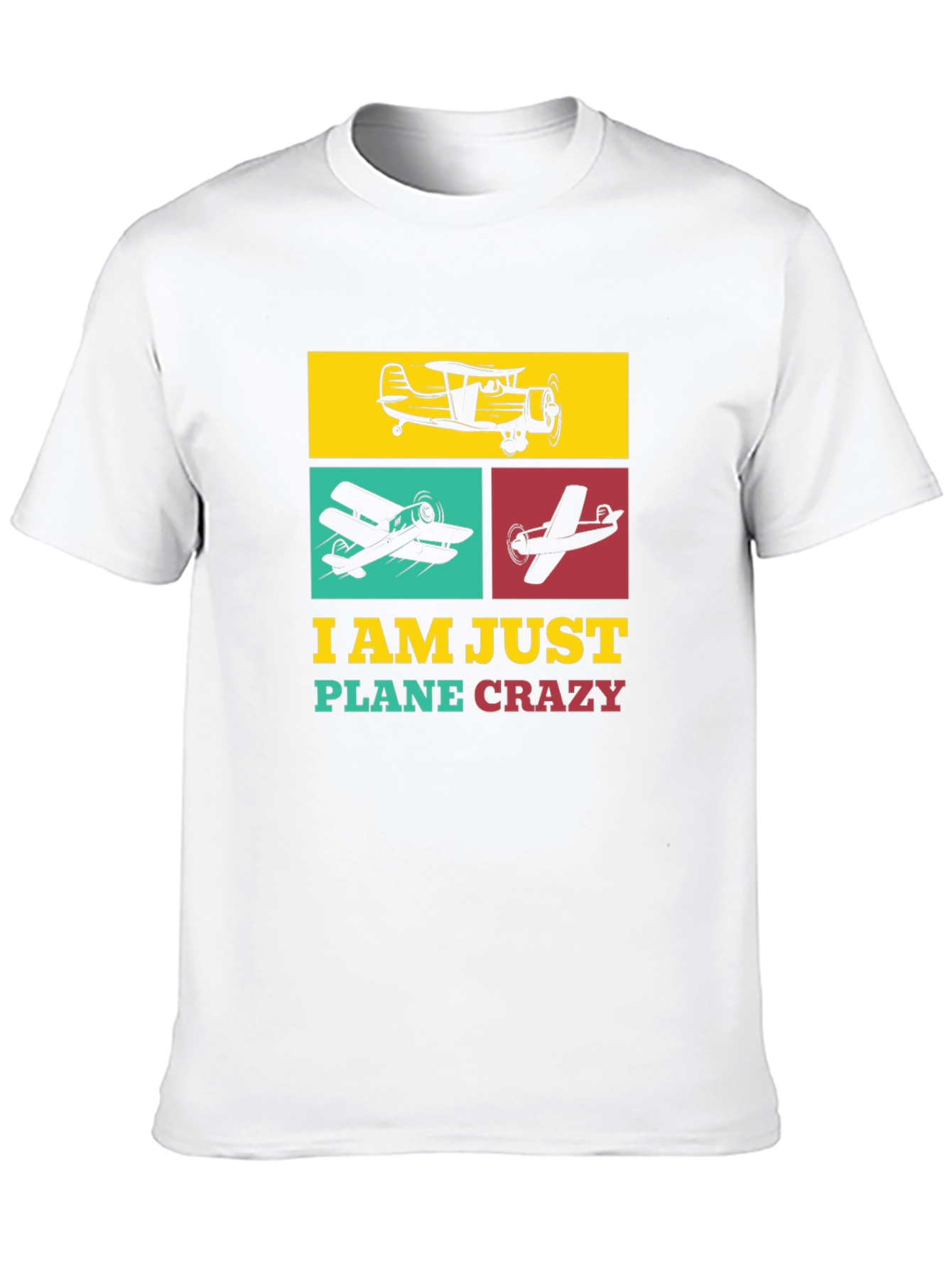 Airplane Enthusiast T-Shirt - Plane Crazy Design