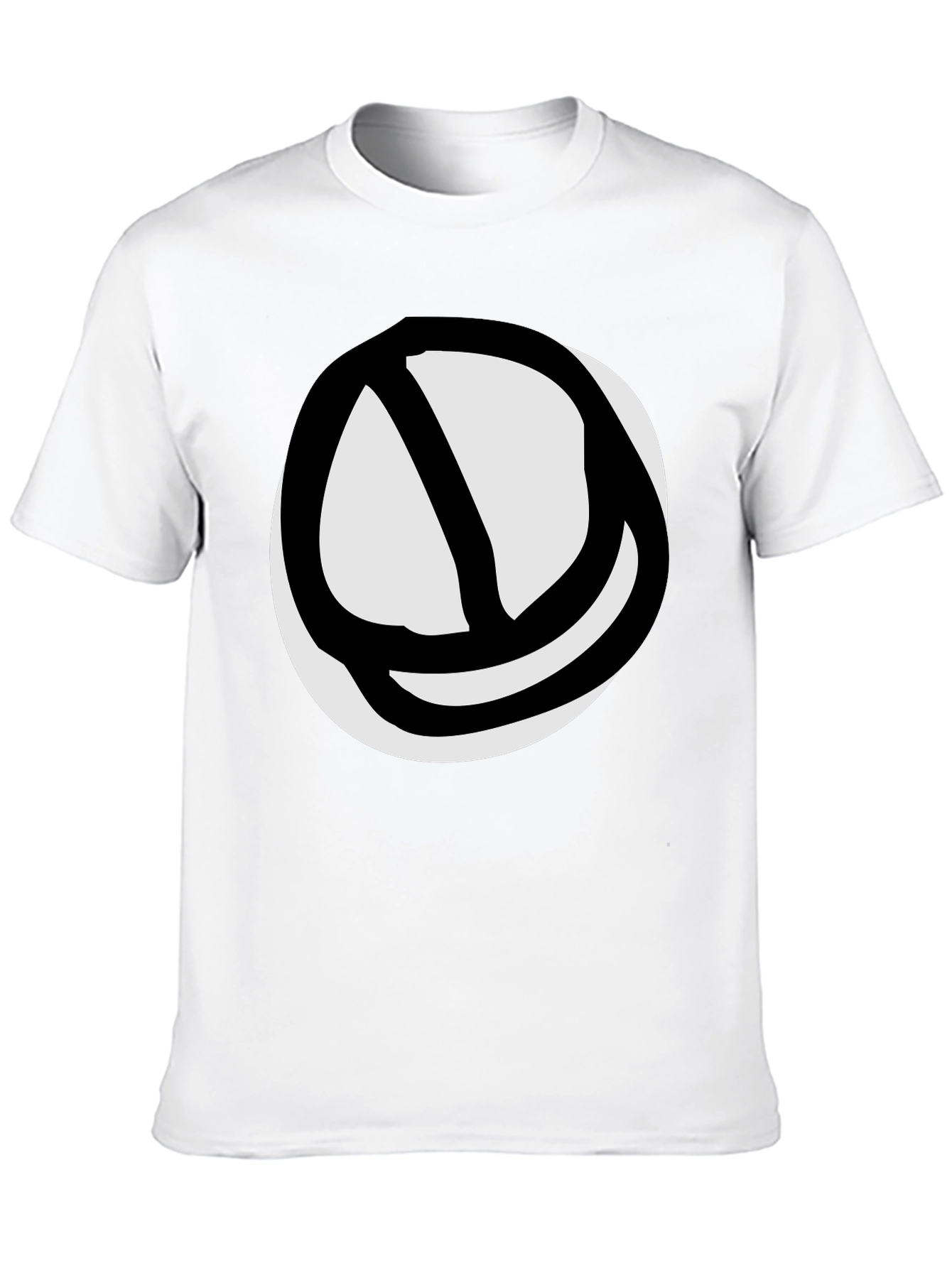 Abstract Circle Graphic Tee - Black