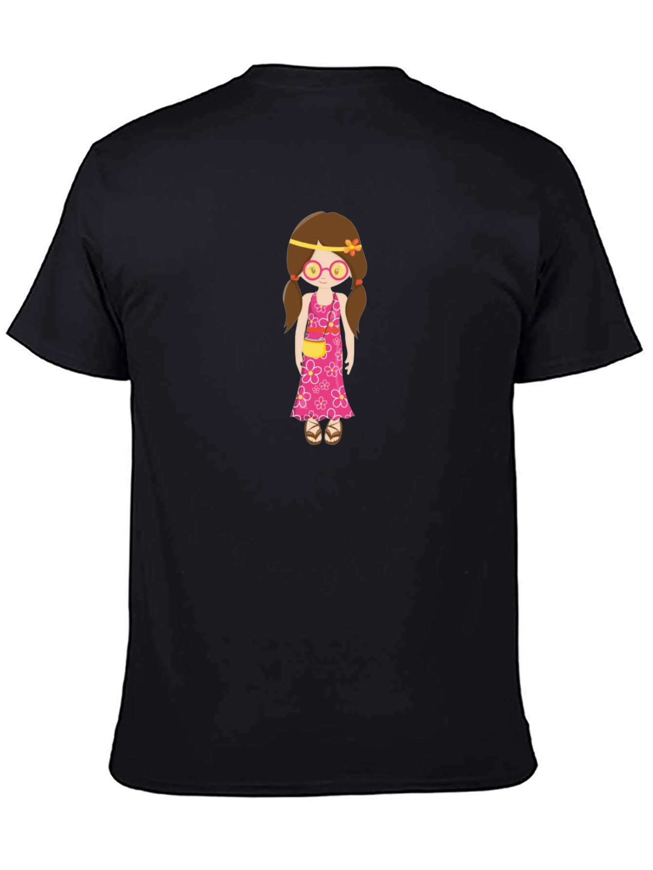 Hippie Girl T-Shirt - Fun Graphic Tee