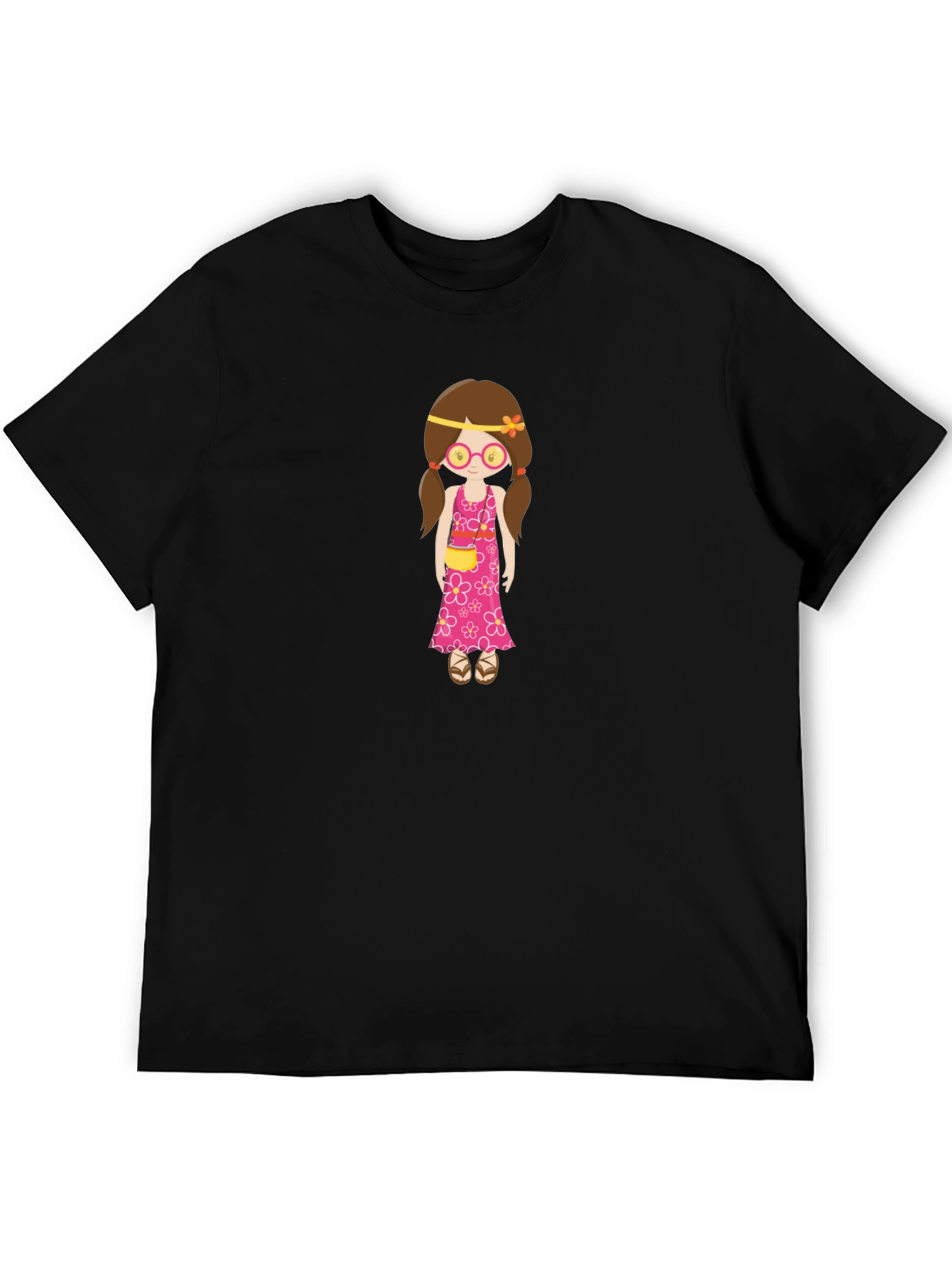 Hippie Girl T-Shirt - Fun Graphic Tee
