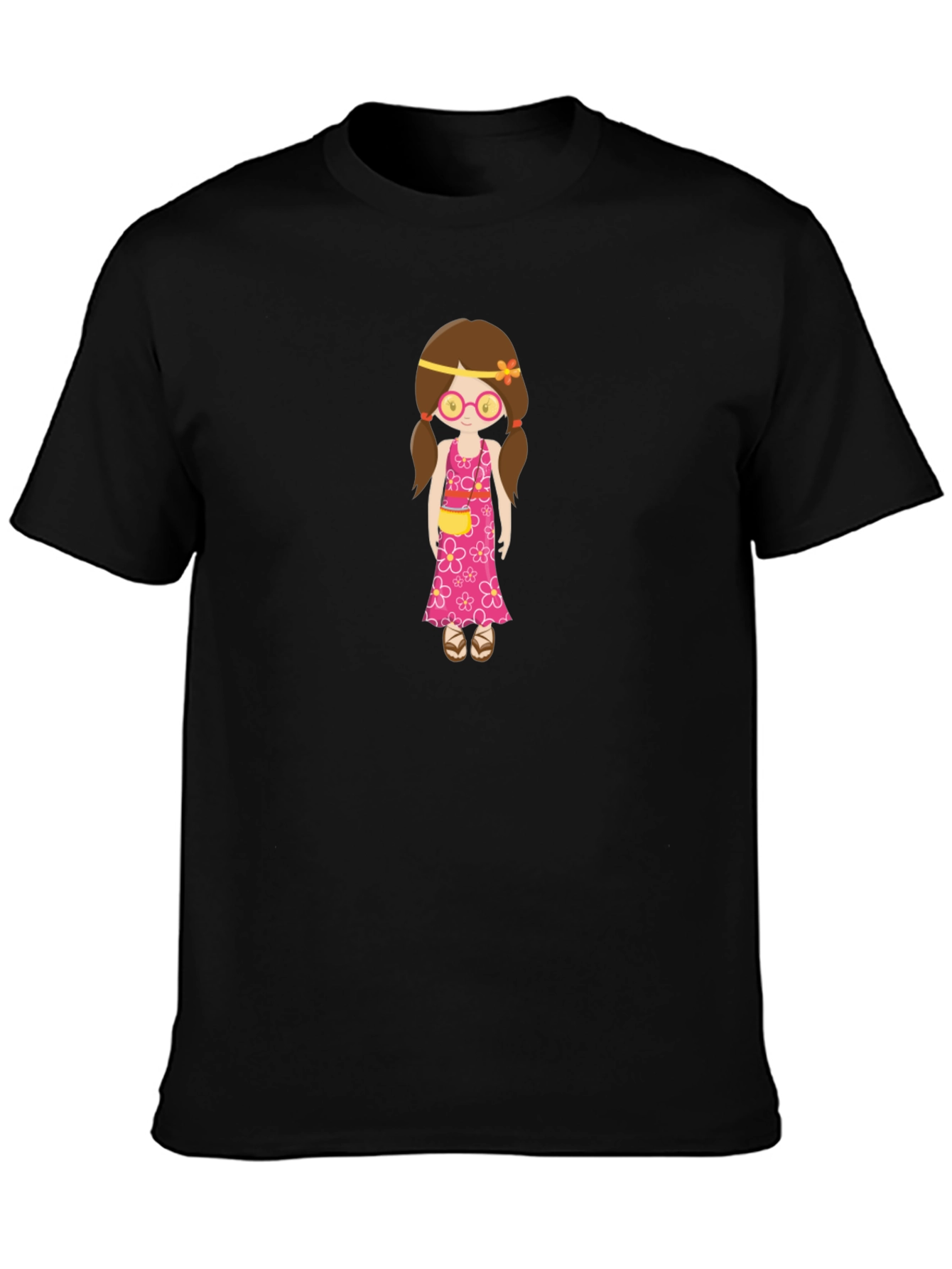 Hippie Girl T-Shirt - Fun Graphic Tee