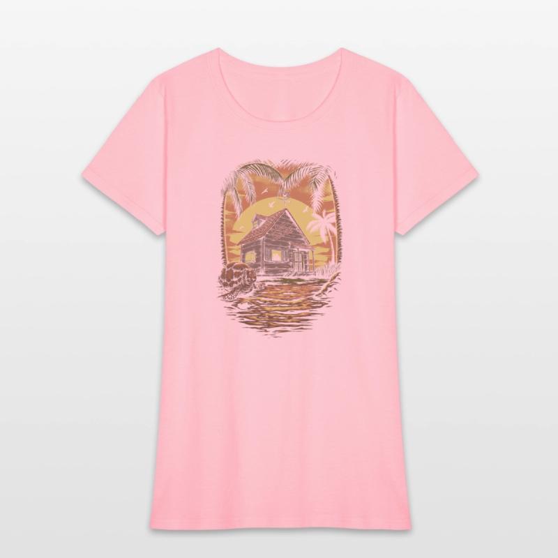 Kame House Island Beautiful Sunset