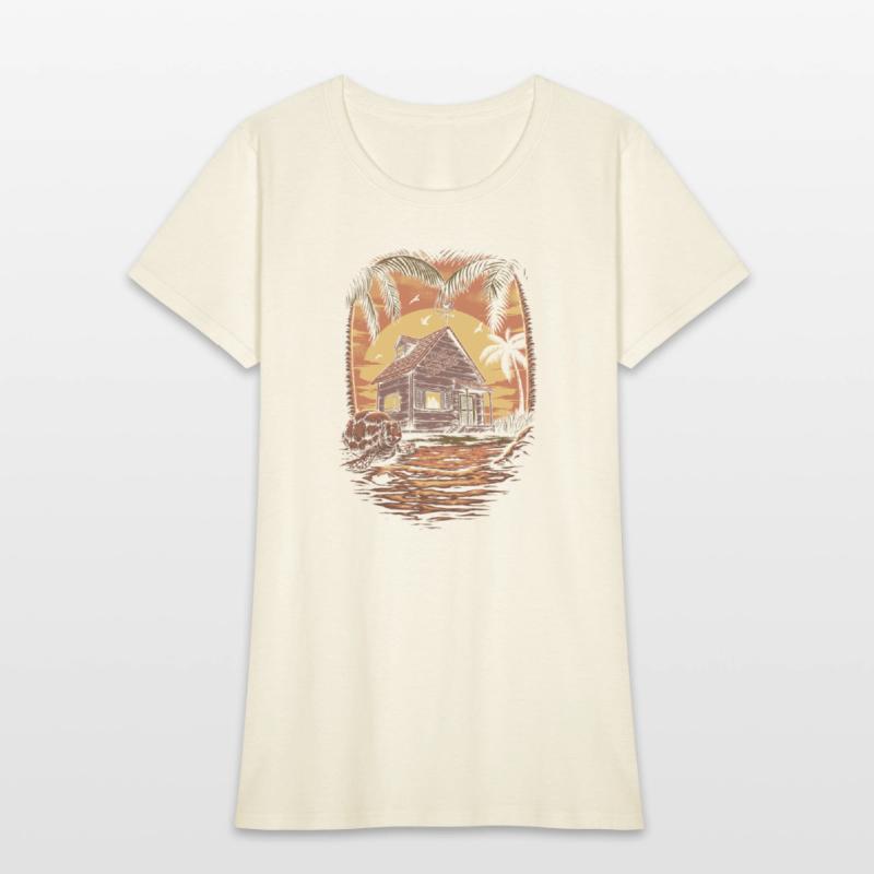 Kame House Island Beautiful Sunset