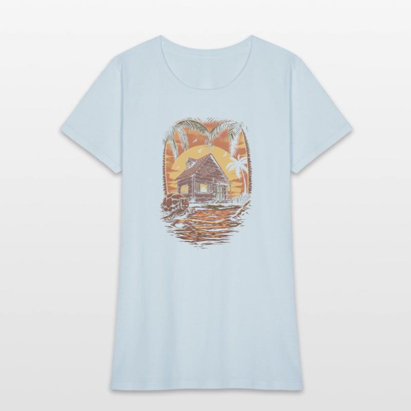 Kame House Island Beautiful Sunset