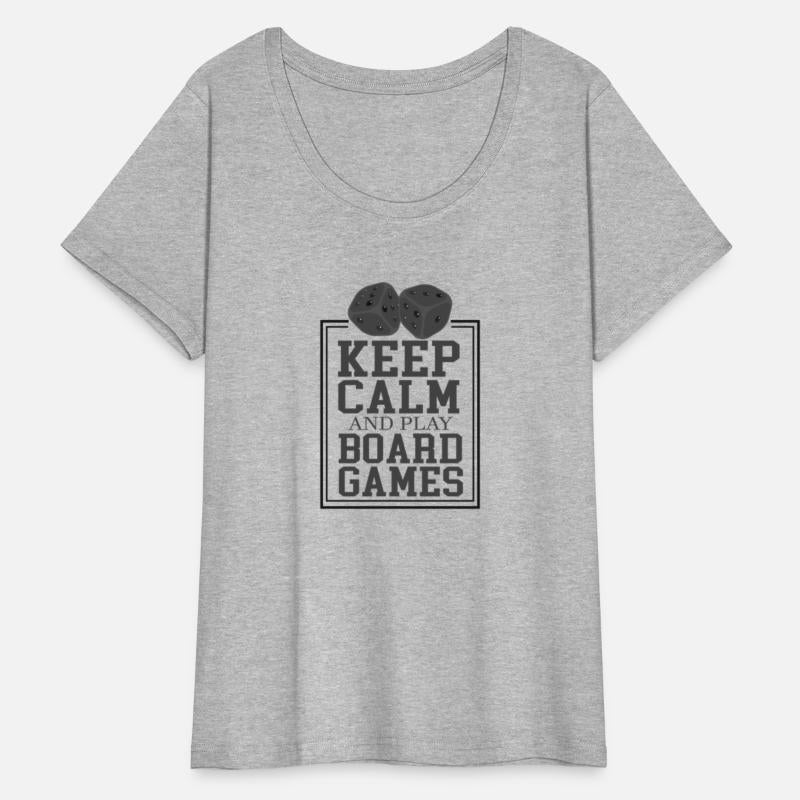 Keep Calm And Play Board Games Table Game Tee