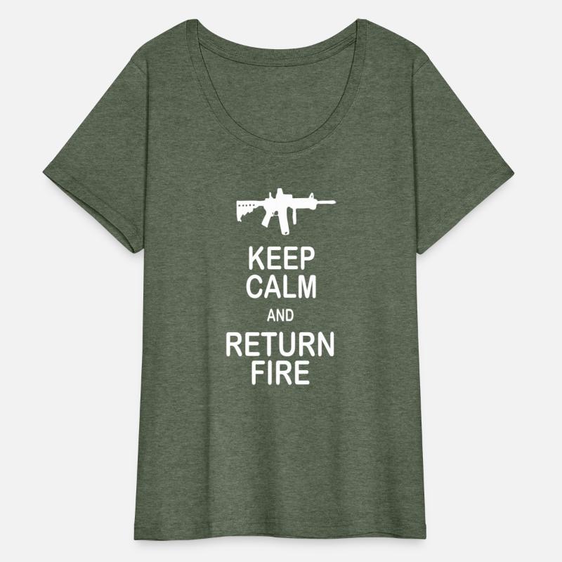 Keep Calm and Return Fire Funny 2nd Amendment Gun
