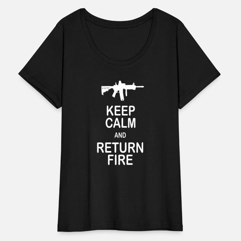 Keep Calm and Return Fire Funny 2nd Amendment Gun