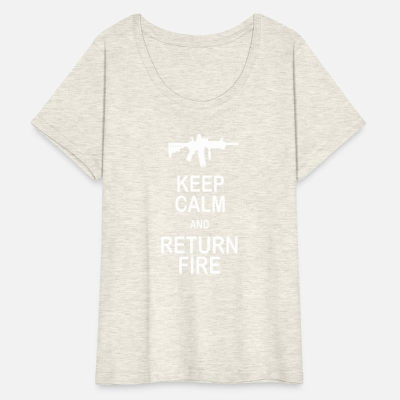 Keep Calm and Return Fire Funny 2nd Amendment Gun