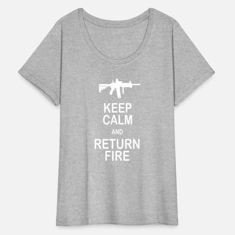 Keep Calm and Return Fire Funny 2nd Amendment Gun