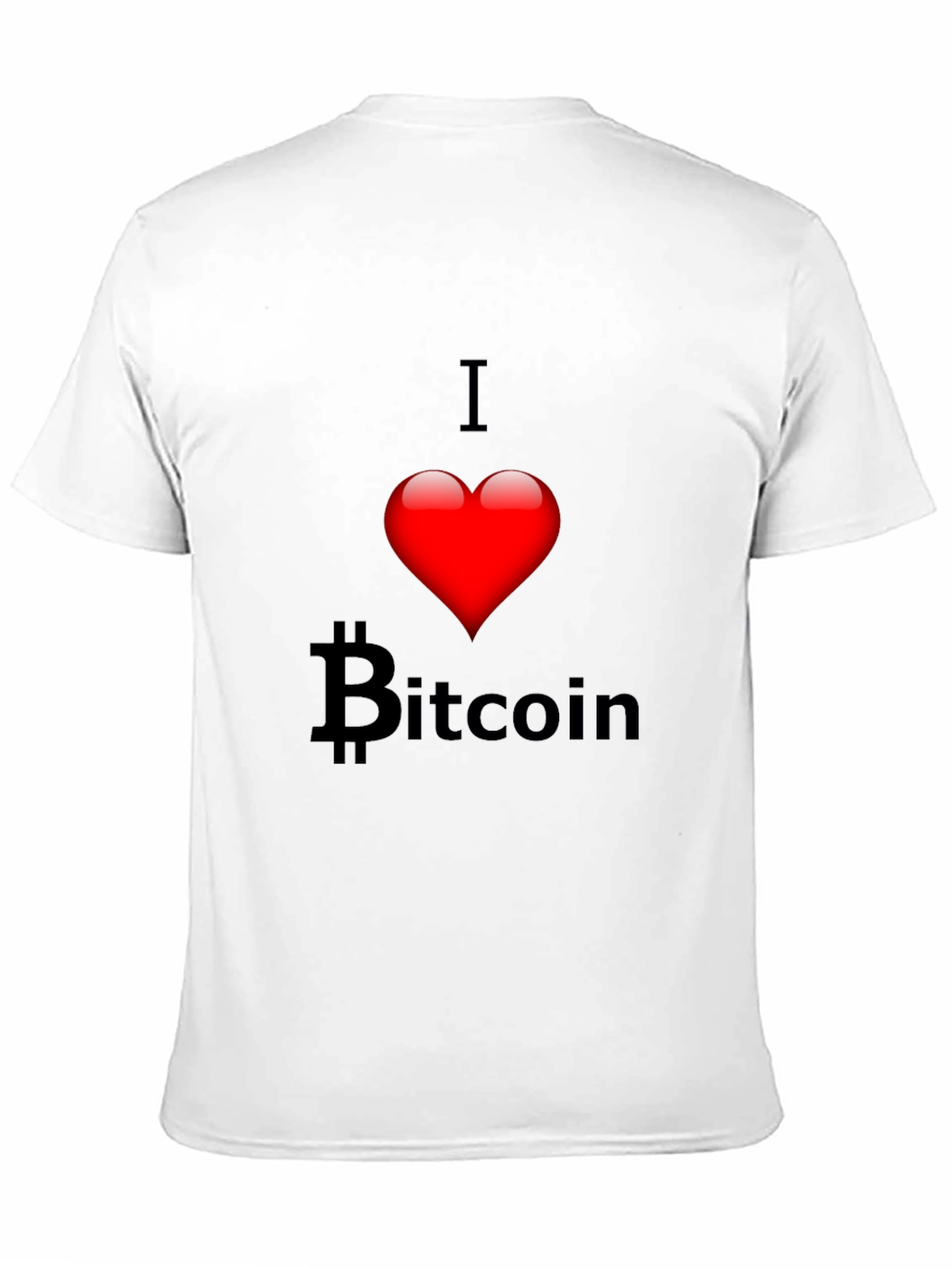 I Heart Bitcoin Black T-Shirt