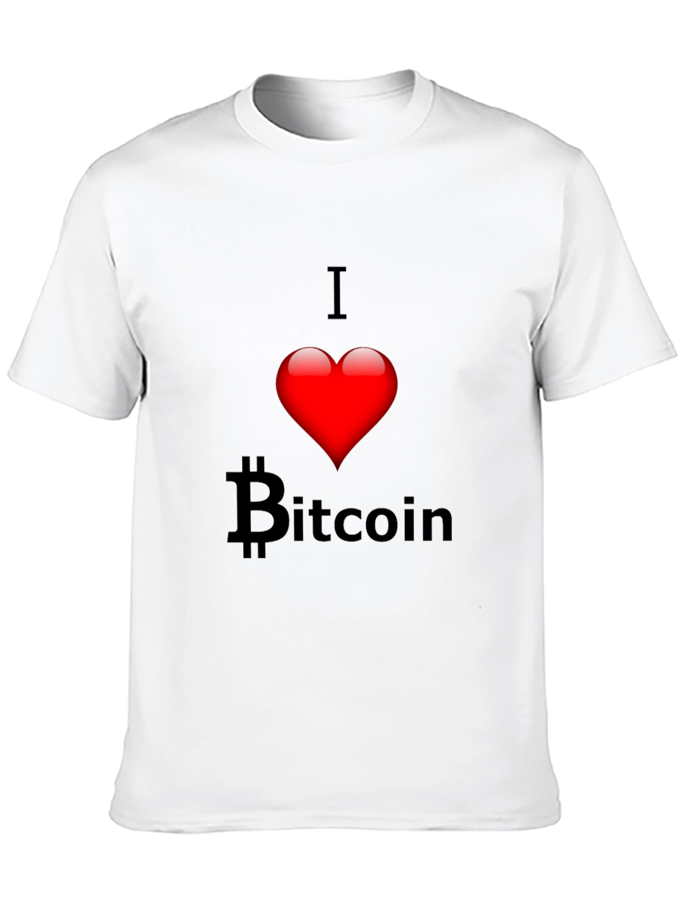 I Heart Bitcoin Black T-Shirt