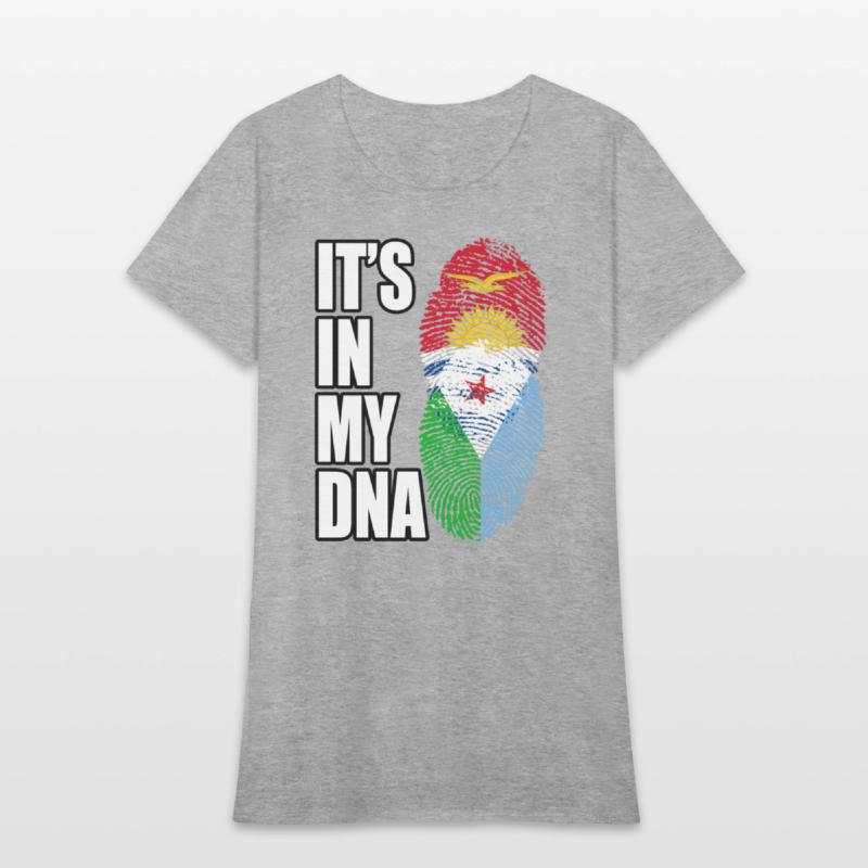 Kiribati And Djiboutian Mix Heritage DNA Flag