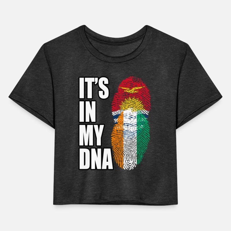 Kiribati And Ivorian Mix Heritage DNA Flag