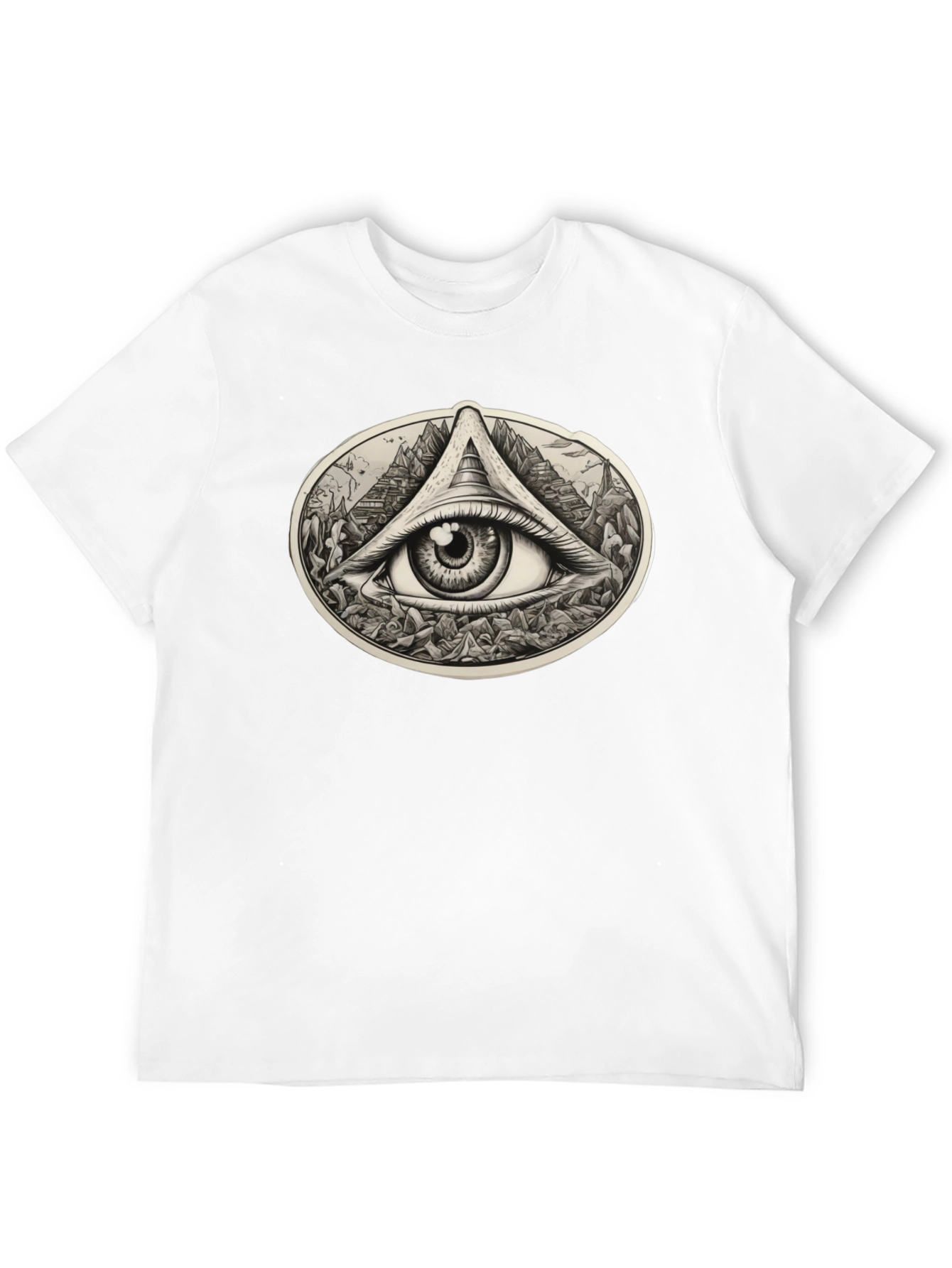 All Seeing Eye Graphic Tee - Black Unisex T-Shirt