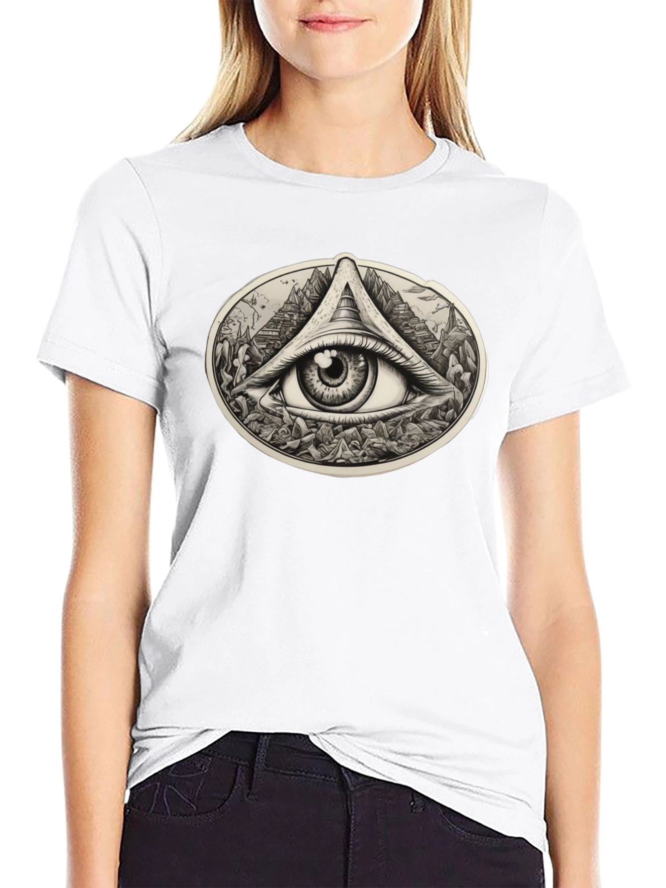 All Seeing Eye Graphic Tee - Black Unisex T-Shirt