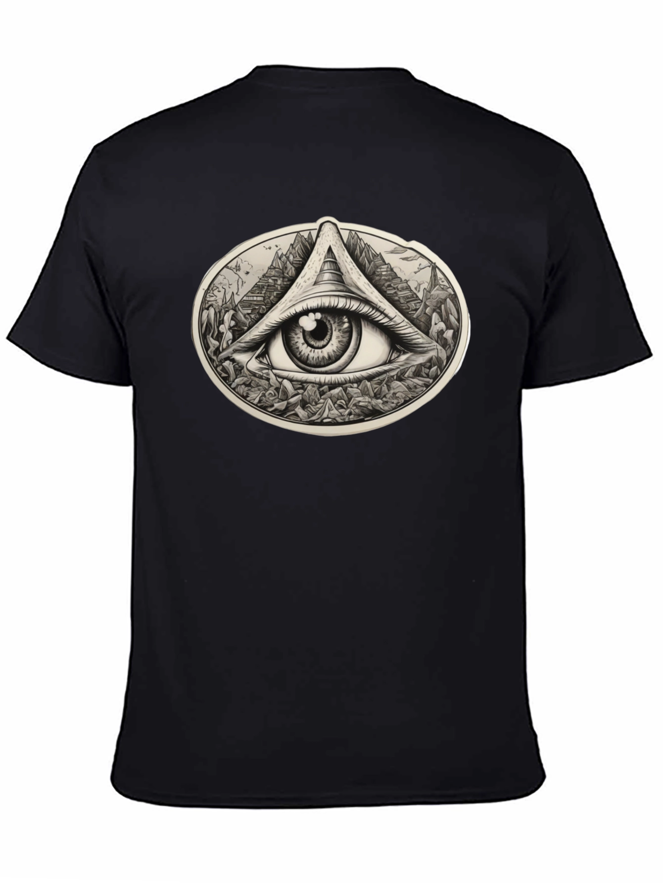 All Seeing Eye Graphic Tee - Black Unisex T-Shirt