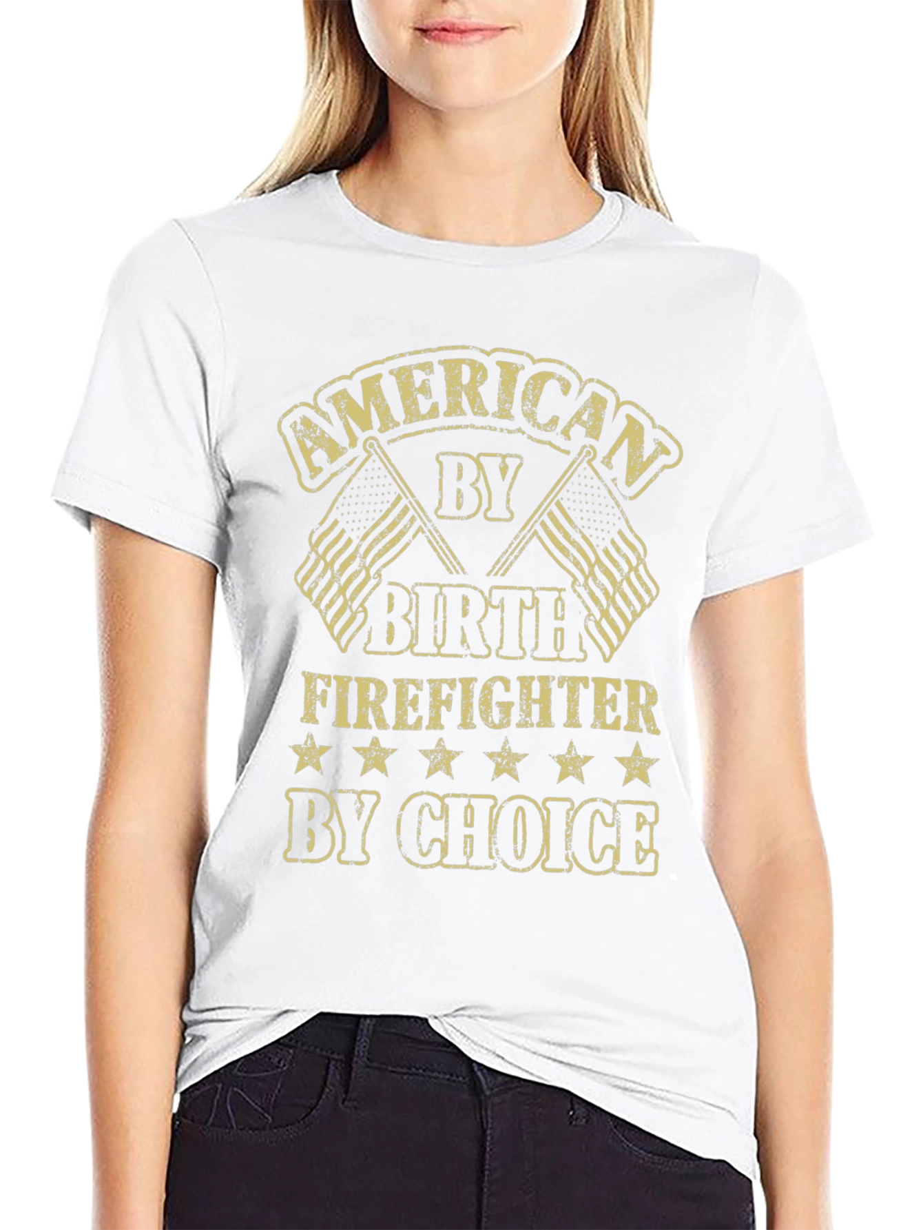 American Firefighter T-Shirt - By Birth By Choice