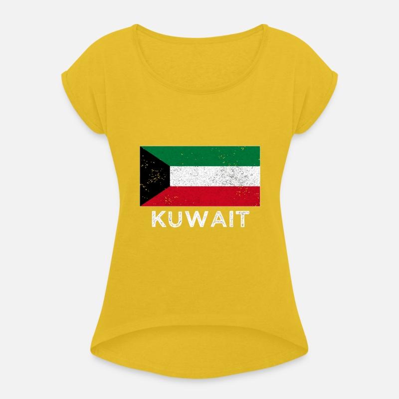 Kuwait National Flag Distressed
