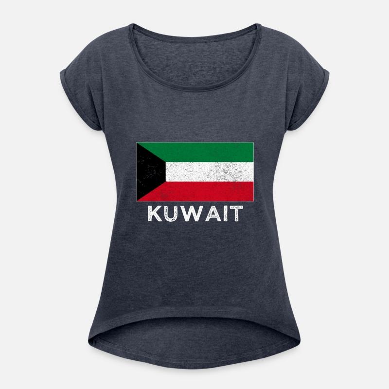 Kuwait National Flag Distressed