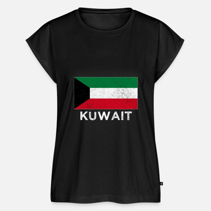 Kuwait National Flag Distressed