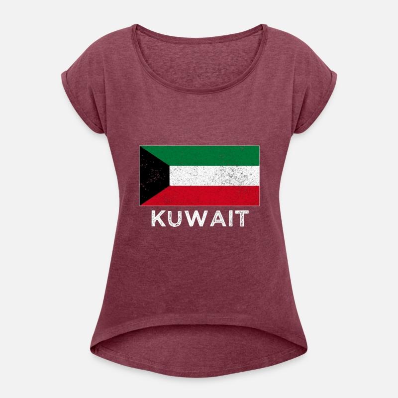 Kuwait National Flag Distressed