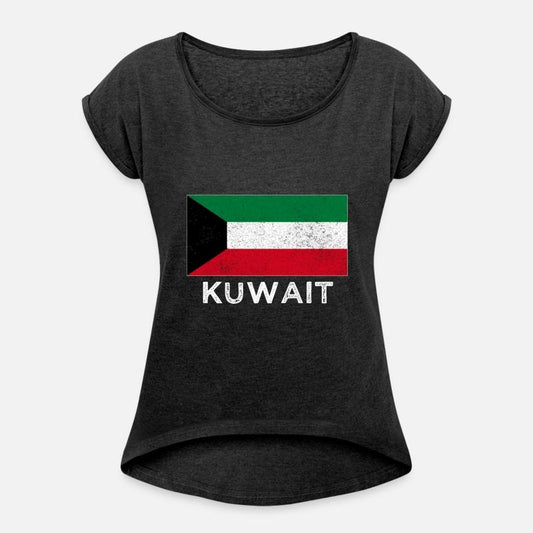Kuwait National Flag Distressed