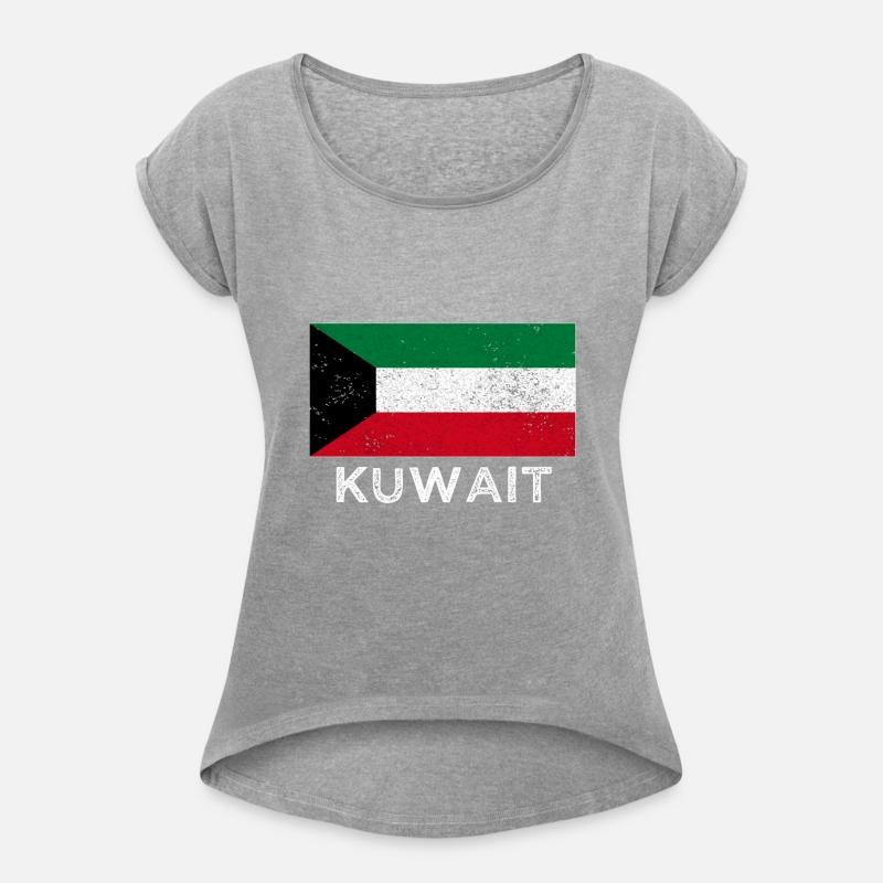 Kuwait National Flag Distressed