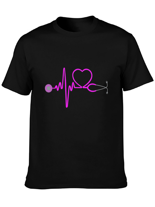 Heartbeat Stethoscope Graphic Tee