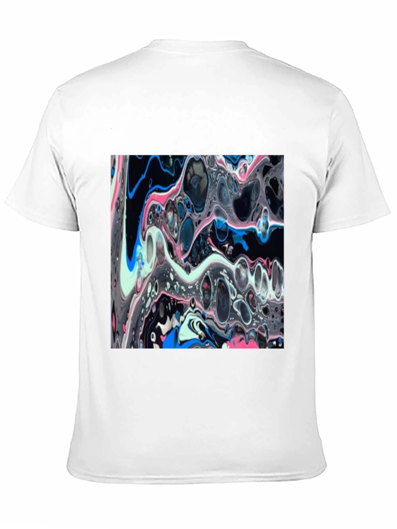 Abstract Swirl Art Black T-Shirt