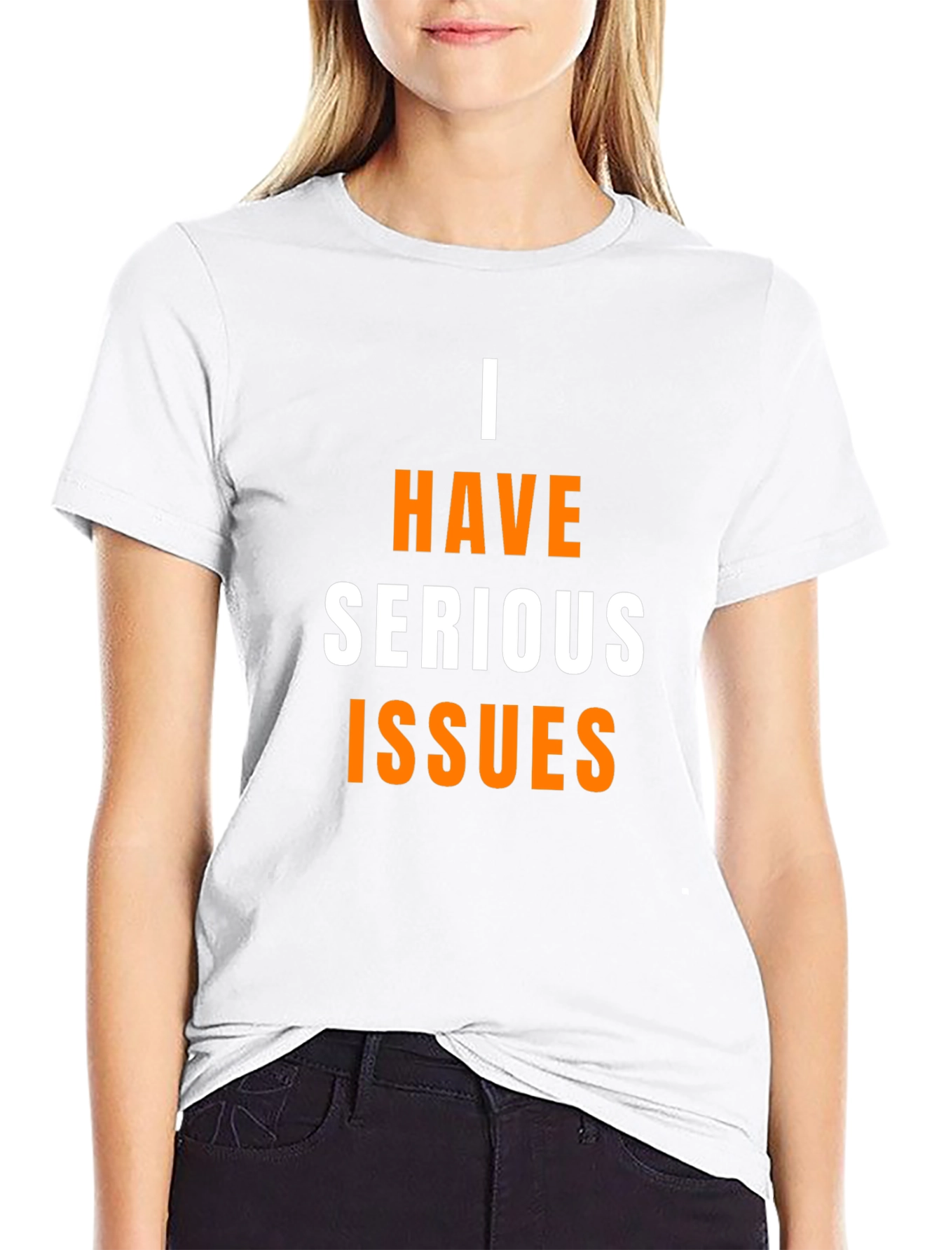 I Have Serious Issues Graphic T-Shirt - Black