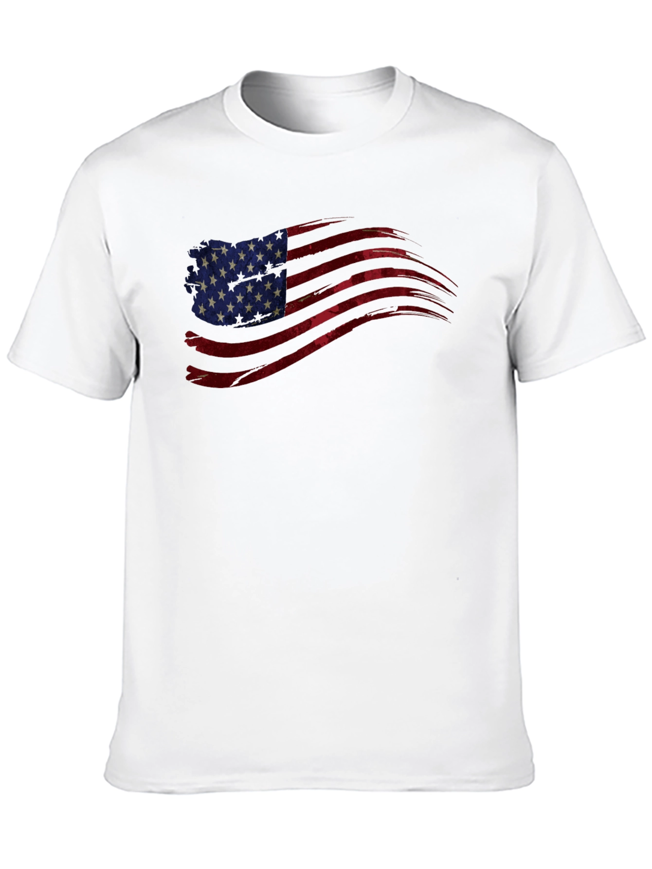 American Flag Graphic Tee - Patriotic Black T-Shirt