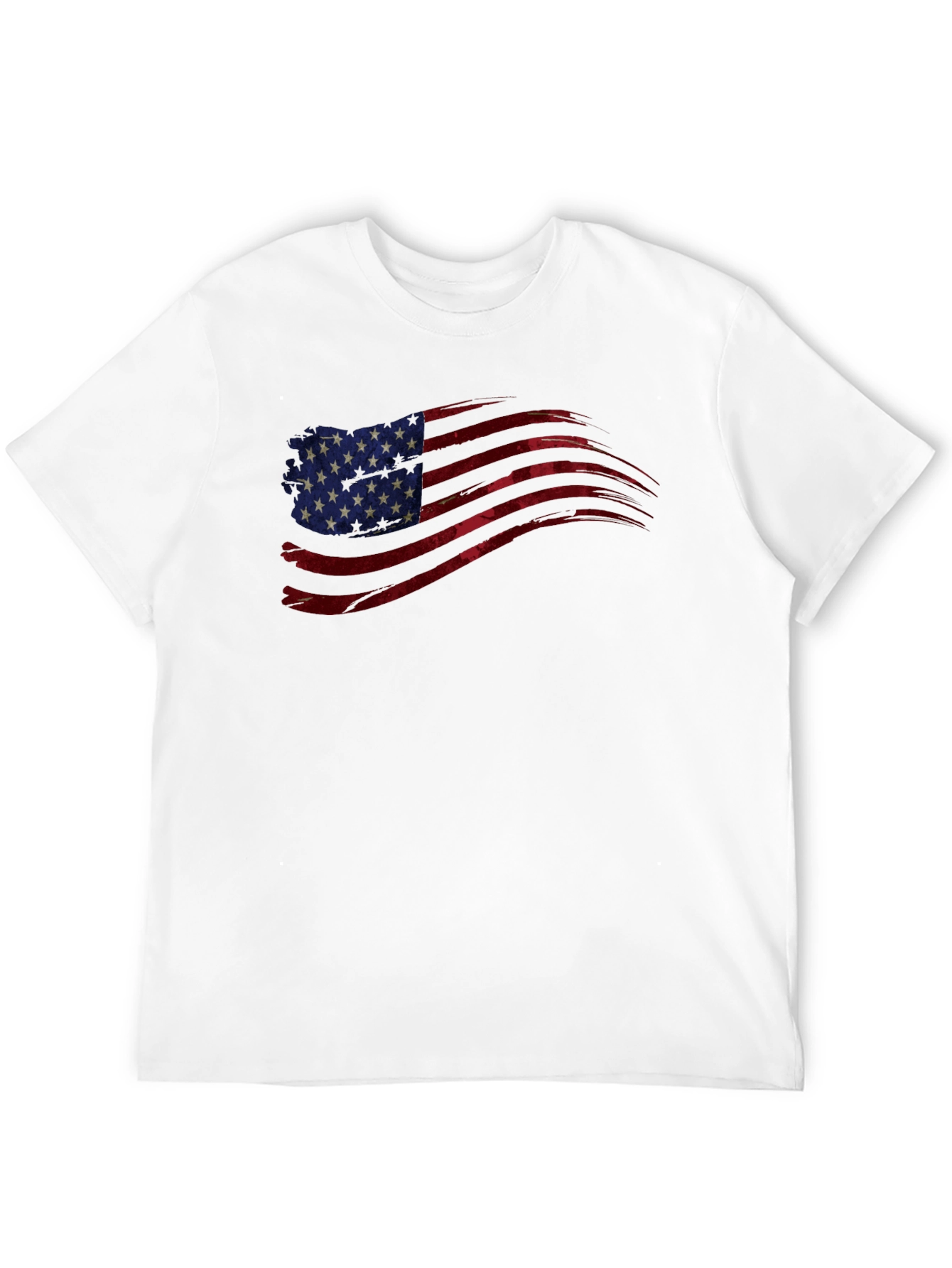 American Flag Graphic Tee - Patriotic Black T-Shirt