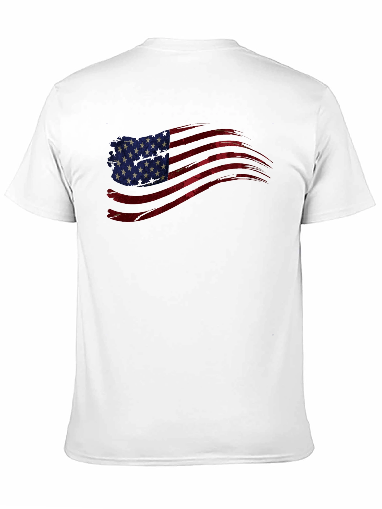 American Flag Graphic Tee - Patriotic Black T-Shirt