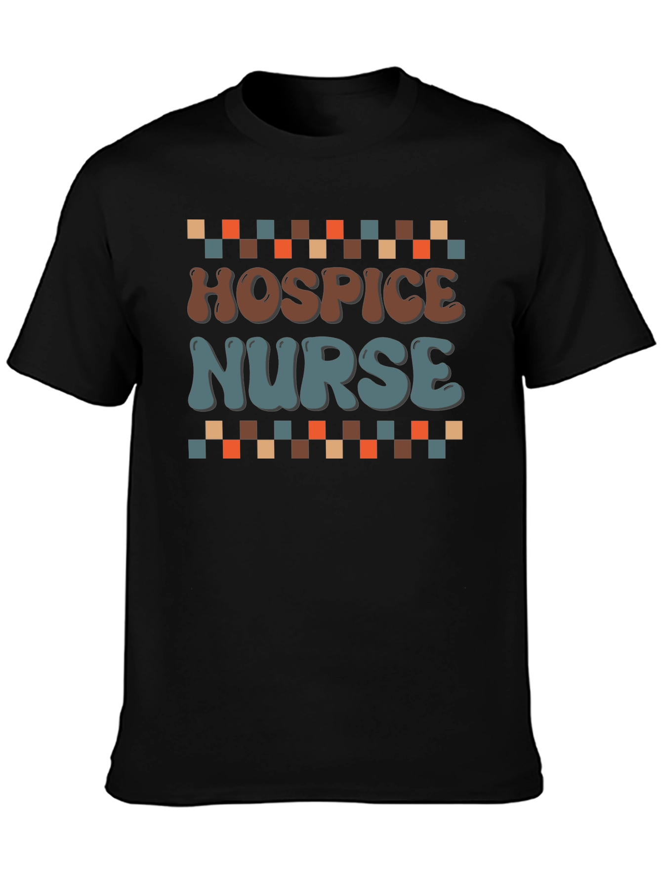 Hospice Nurse Graphic T-Shirt - Retro Design