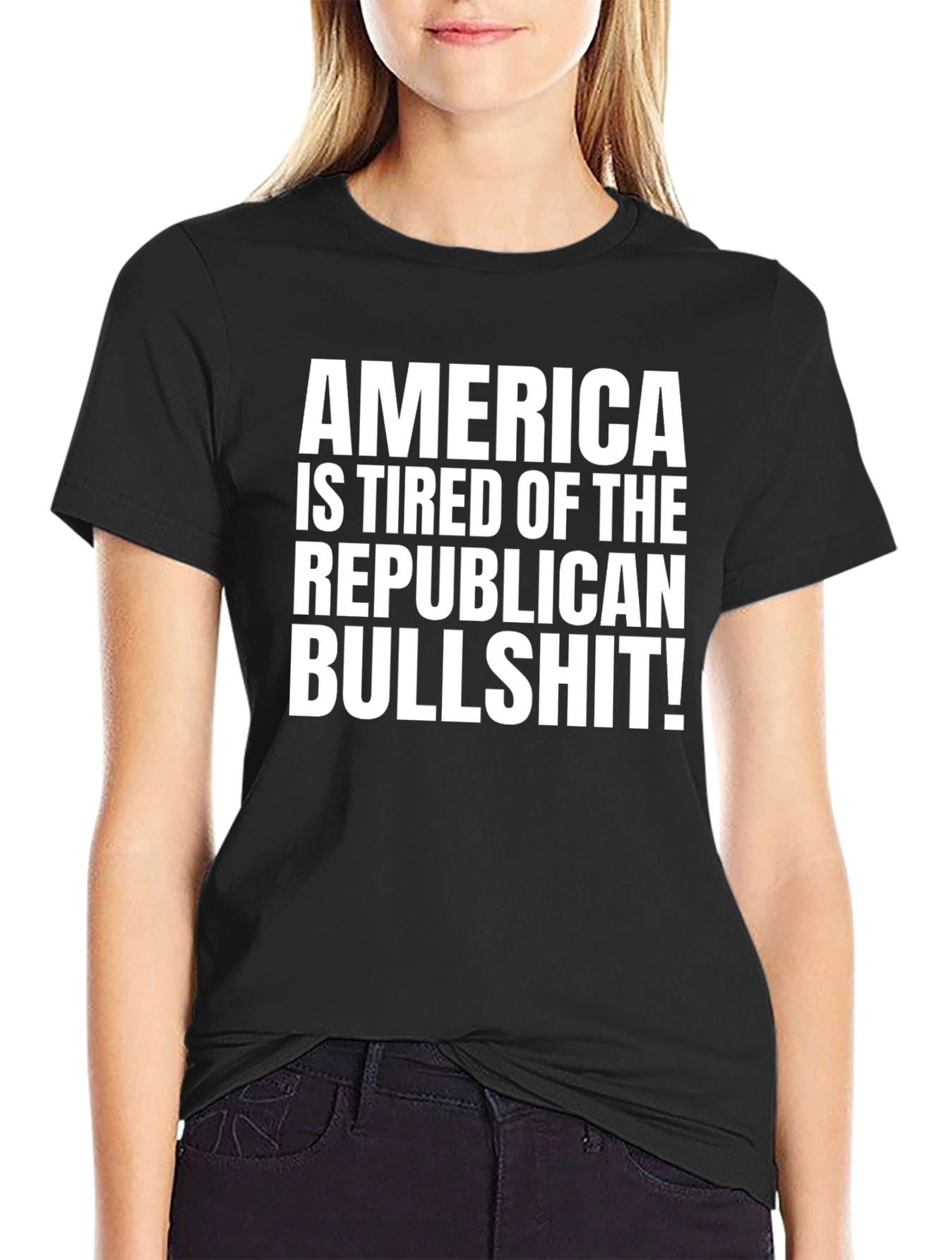 Anti-Republican T-Shirt - America is Tired