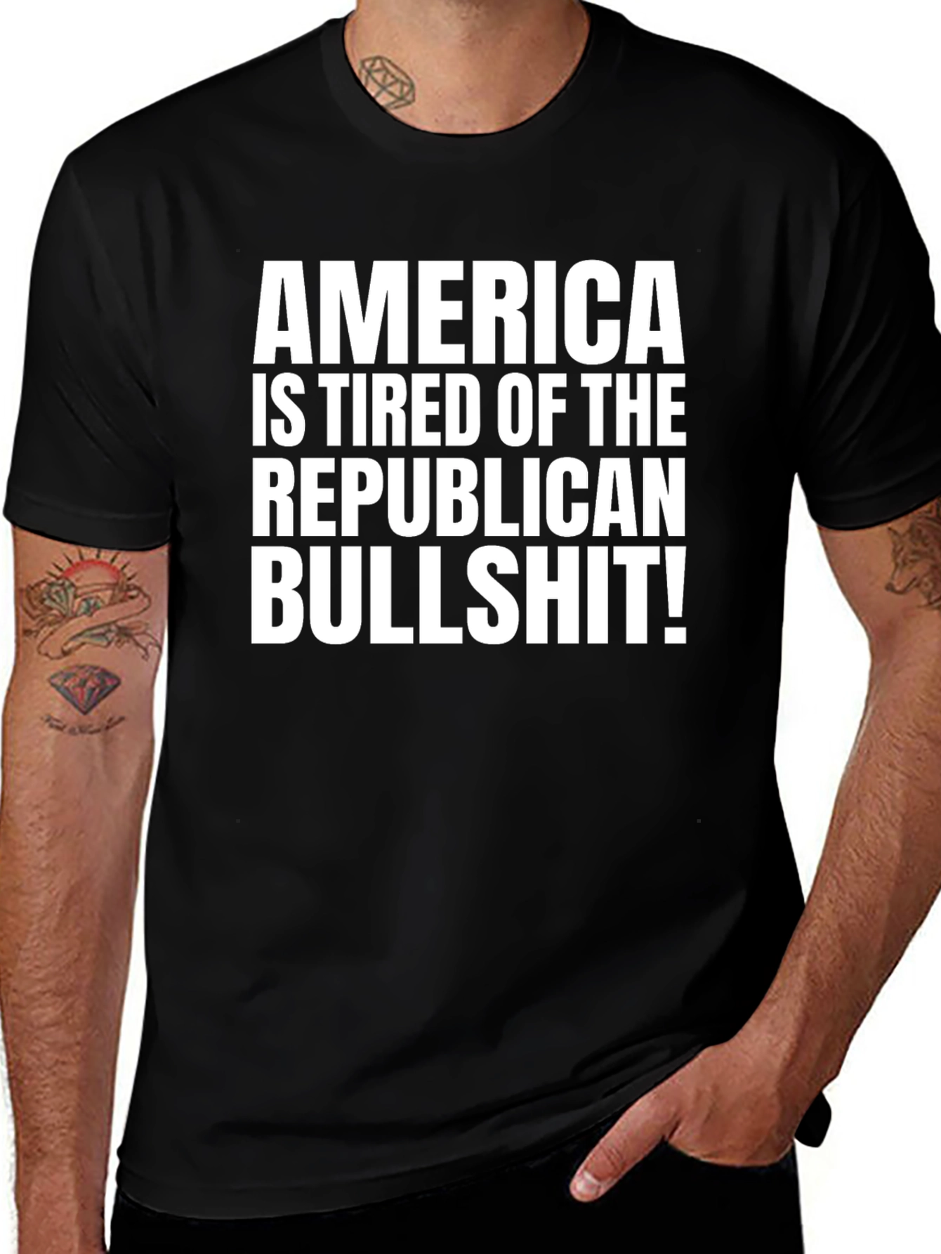 Anti-Republican T-Shirt - America is Tired