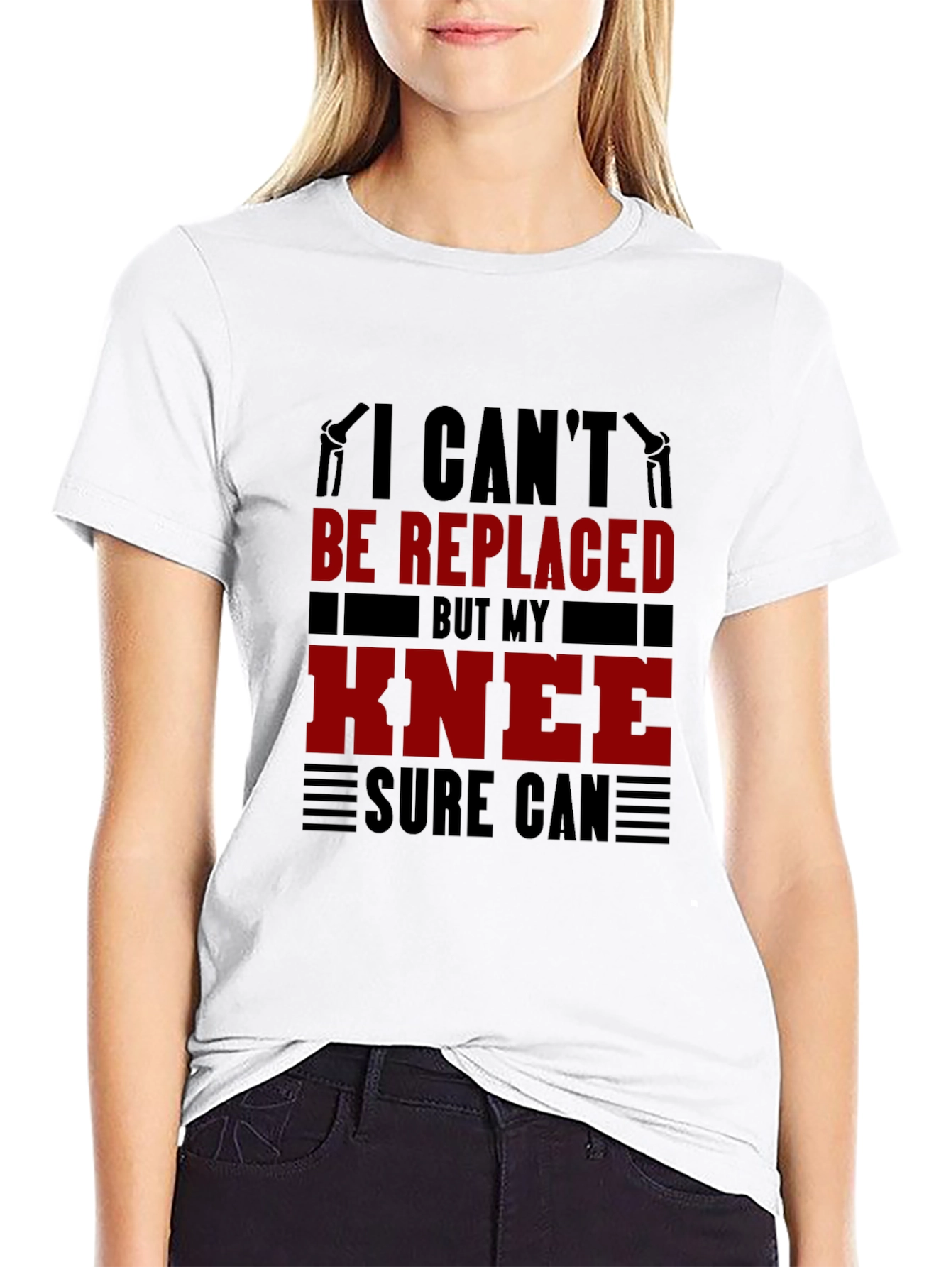 I Cant Be Replaced Knee Replacement T-Shirt