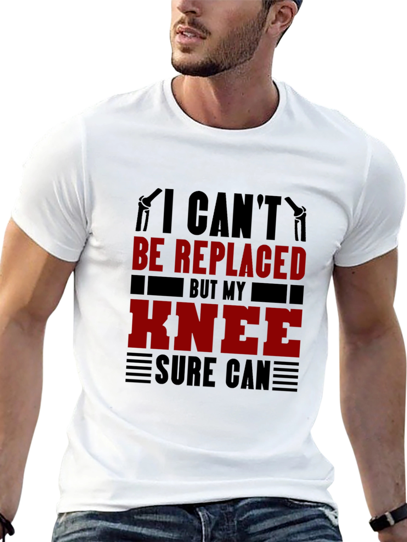 I Cant Be Replaced Knee Replacement T-Shirt