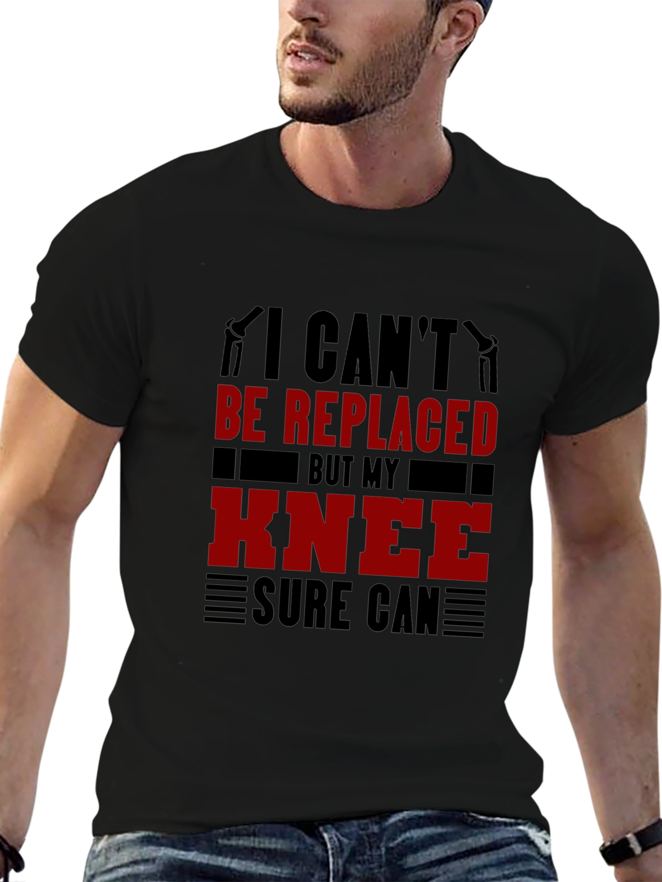 I Cant Be Replaced Knee Replacement T-Shirt