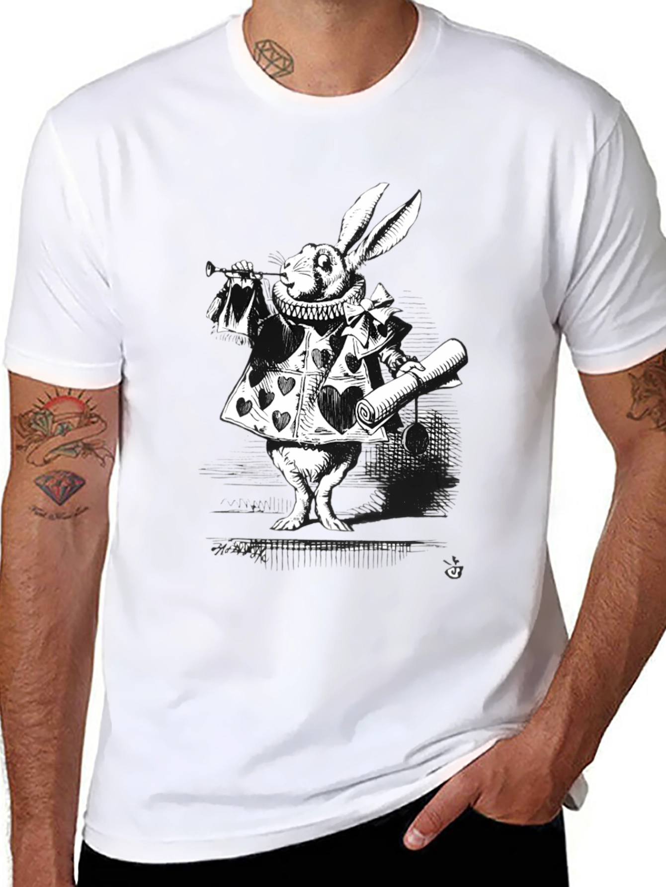 Alice in Wonderland White Rabbit T-Shirt