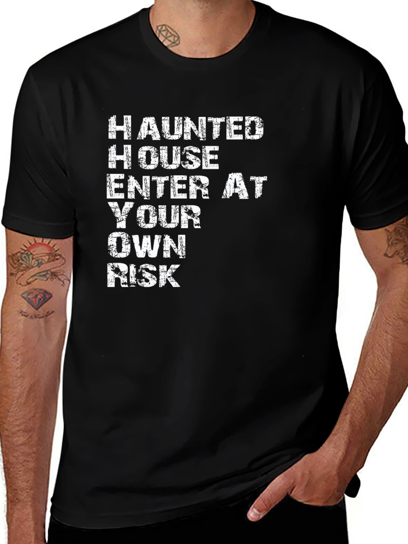 Haunted House Enter At Your Own Risk T-Shirt