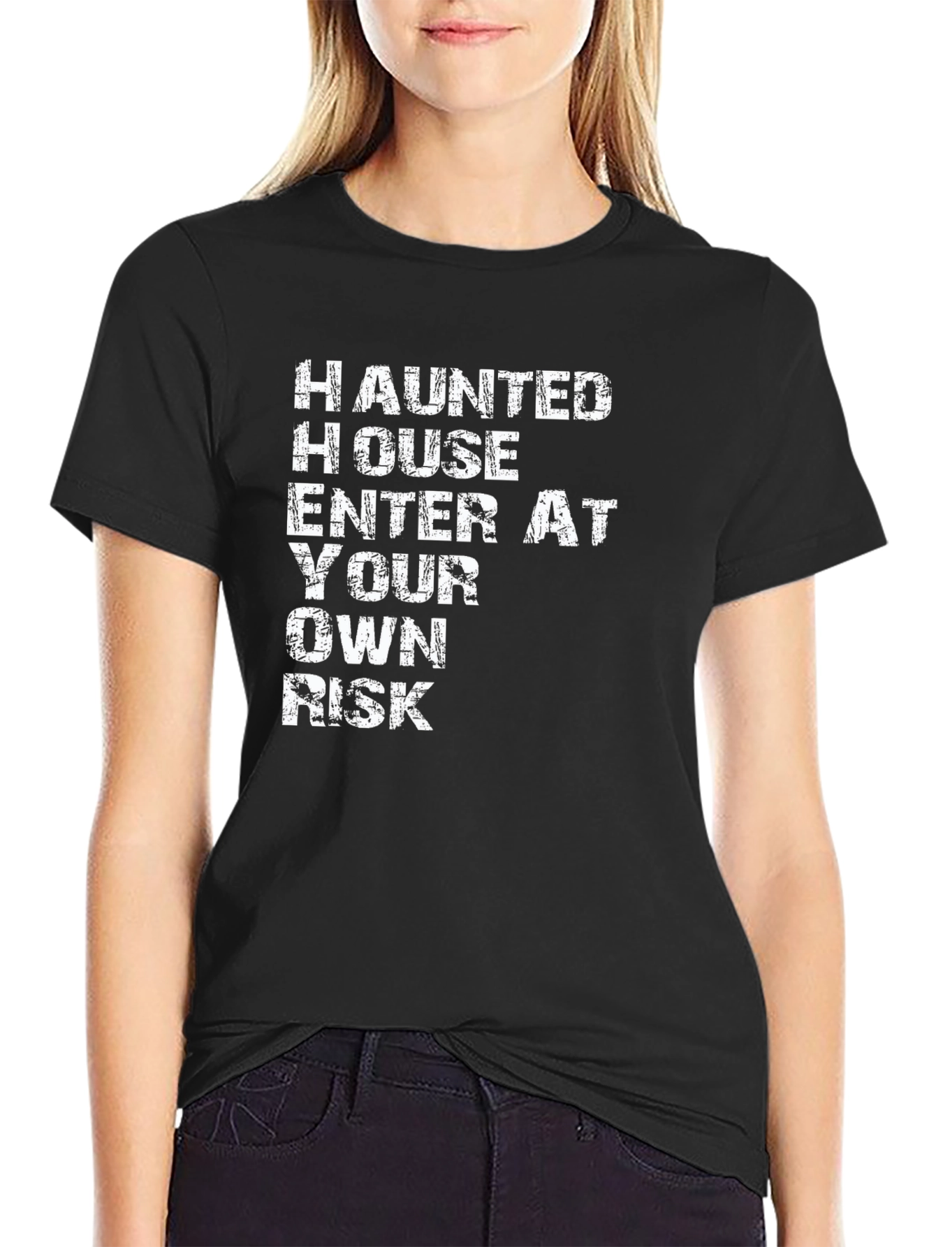 Haunted House Enter At Your Own Risk T-Shirt