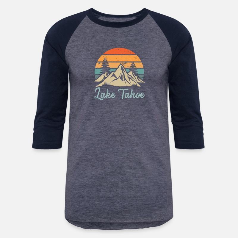 Lake Tahoe Retro Vintage Mountain Sunset Outdoors