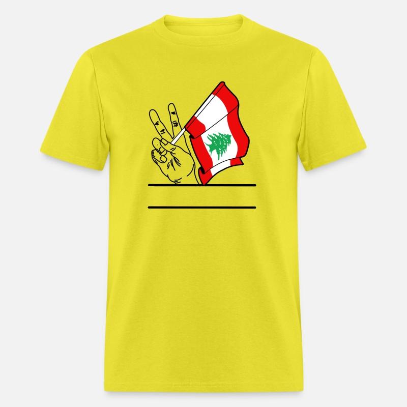 Lebanon flag transparent peace sign text space