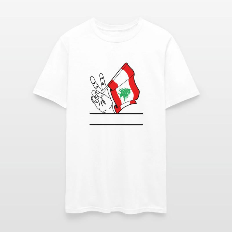 Lebanon flag transparent peace sign text space