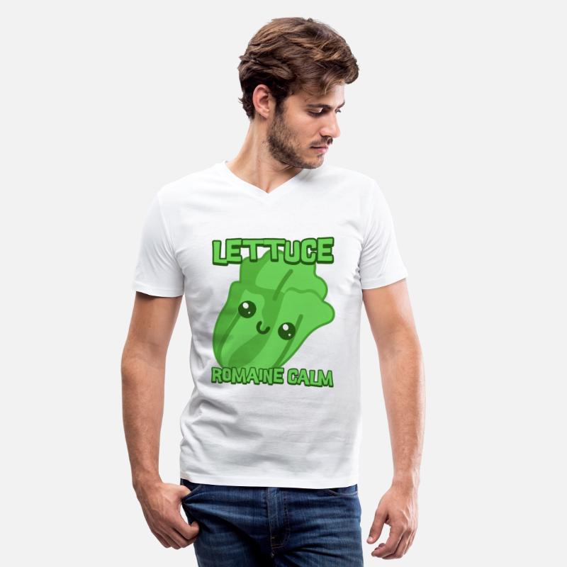 Lettuce Remaine Calm. Cute kawaii vegetables